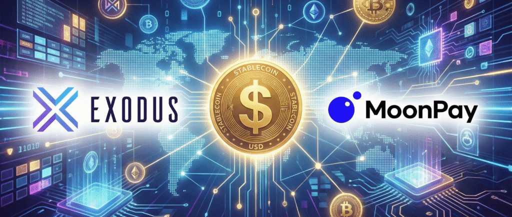Exodus и MoonPay запустят долларовый стейблкоин