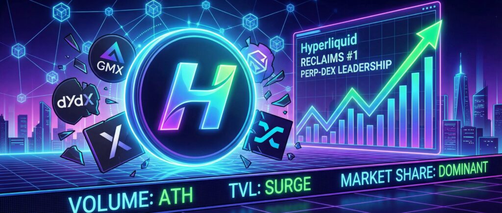 Hyperliquid вернула лидерство среди perp-DEX