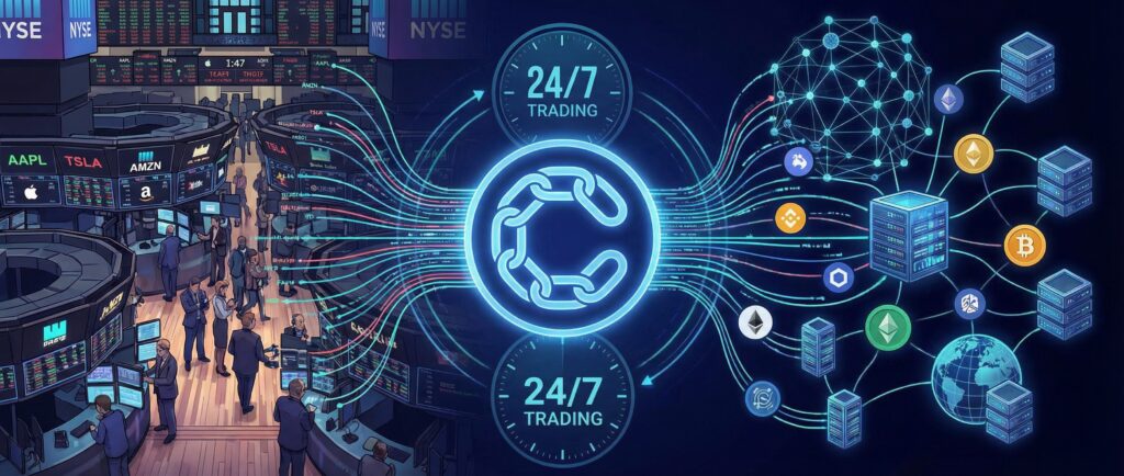 Chainlink запустил круглосуточные котировки акций для DeFi