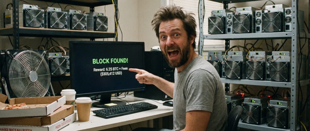 Соло-майнер добыл блок на 300 тысяч долларов