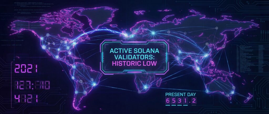 Активных валидаторов Solana стало меньше всего с 2021 года