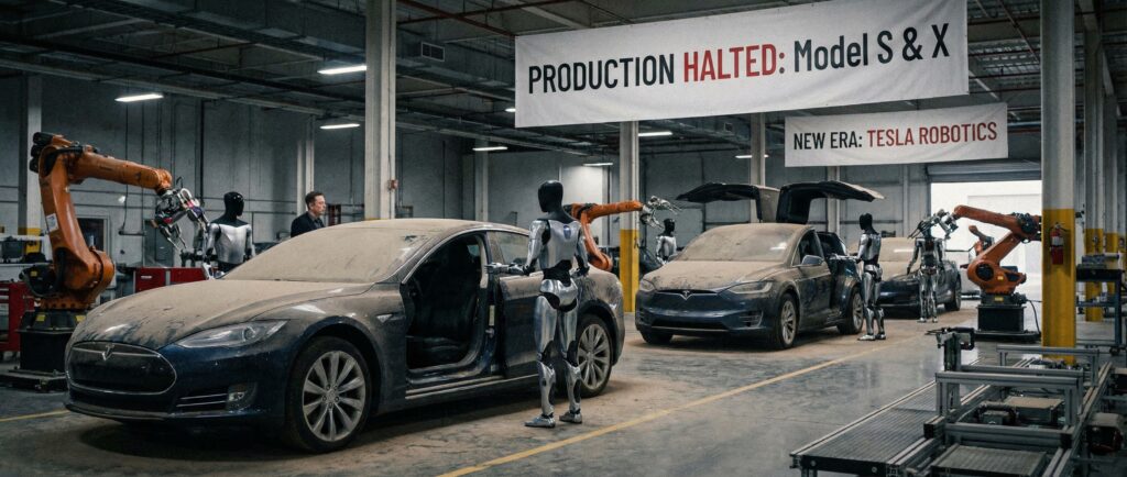 Tesla прекращает выпуск Model S и X ради роботов