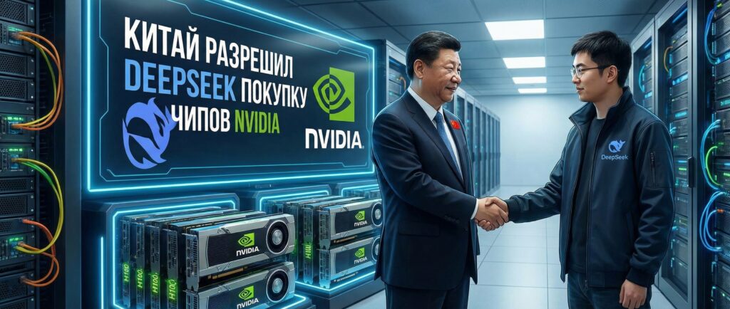 Китай разрешил DeepSeek покупку чипов Nvidia