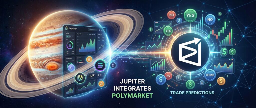 Jupiter интегрировал Polymarket для торговли прогнозами