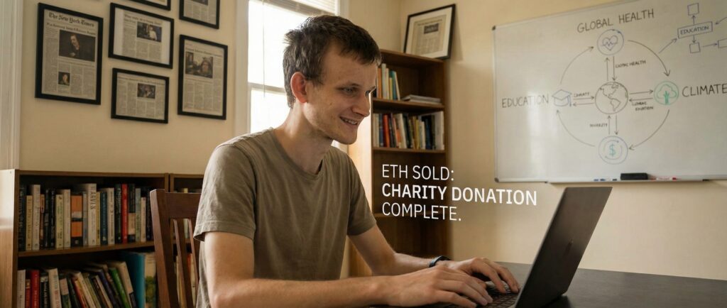 Бутерин продал Ethereum и перевел деньги на благотворительность