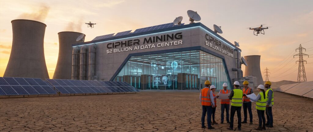 Cipher Mining привлек $2 млрд на дата-центр для ИИ