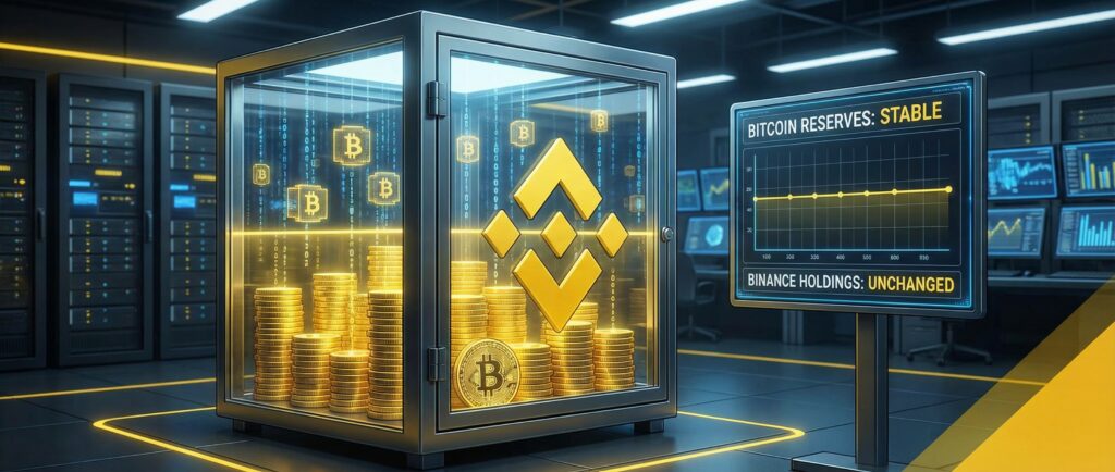 Резервы биткоина на Binance остаются стабильными