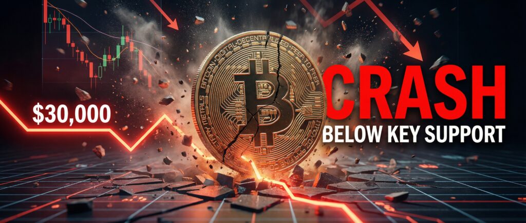 Биткоин рухнул ниже ключевой отметки