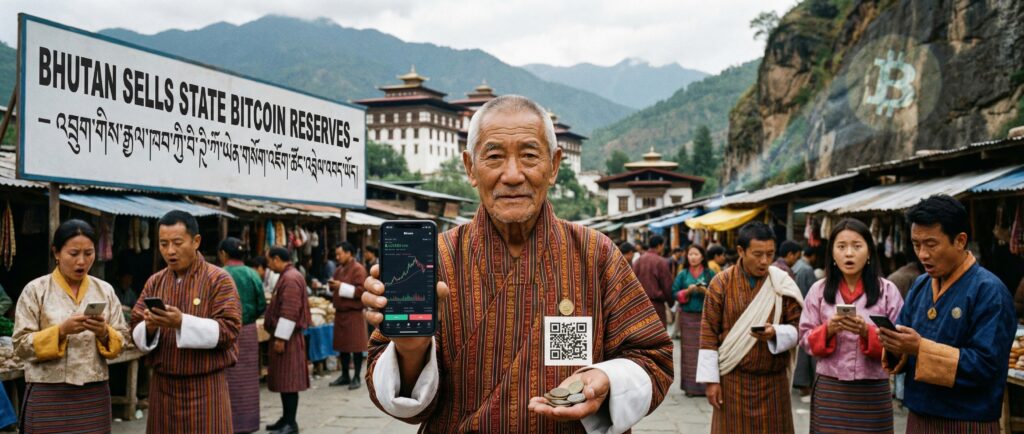 Бутан продал биткоины из госрезервов