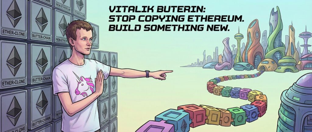 Бутерин призвал отказаться от копирования Ethereum