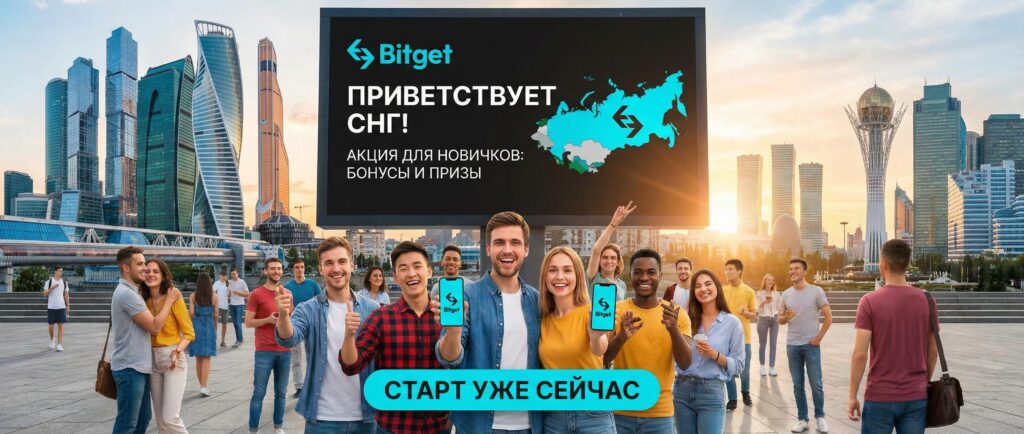 Bitget запустила акцию для новичков из СНГ