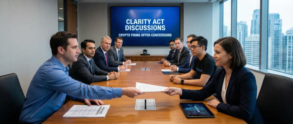 Криптокомпании предлагают банкам уступки по Clarity Act