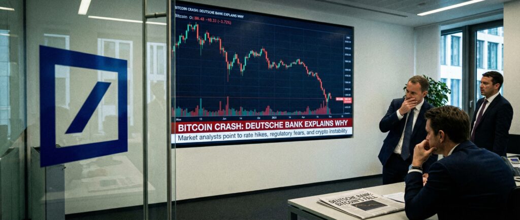 Deutsche Bank объяснил причины падения биткоина