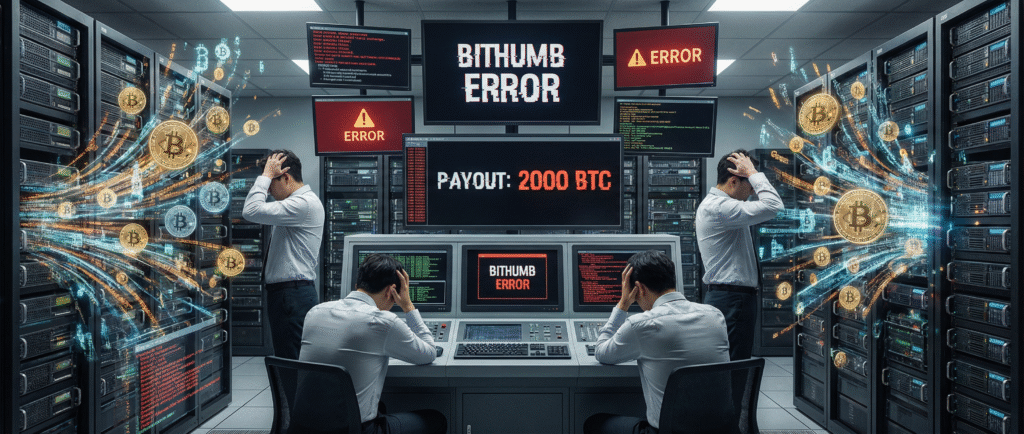 Ошибка Bithumb привела к выплате 2000 BTC