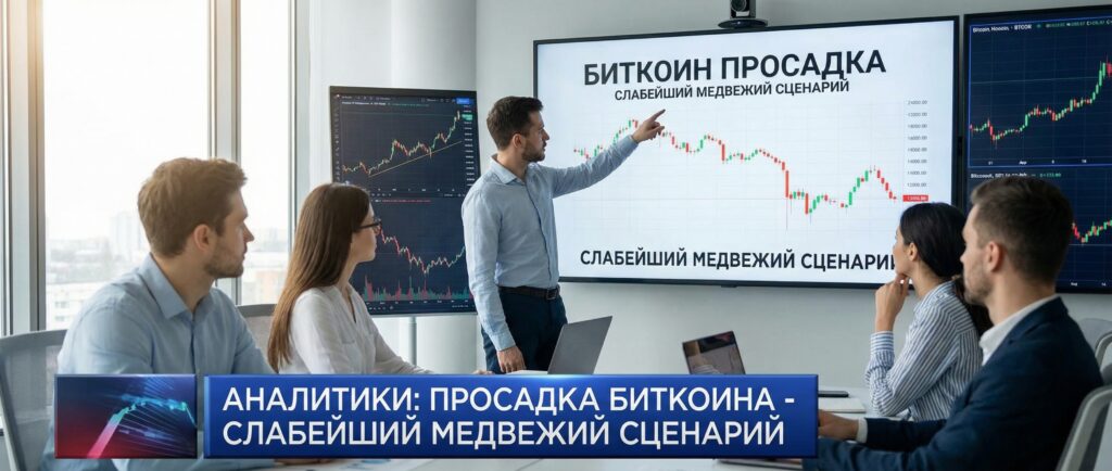 Аналитики назвали просадку биткоина слабейшим медвежьим сценарием