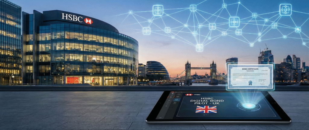 HSBC проведет пилотный выпуск цифровых облигаций для Великобритании