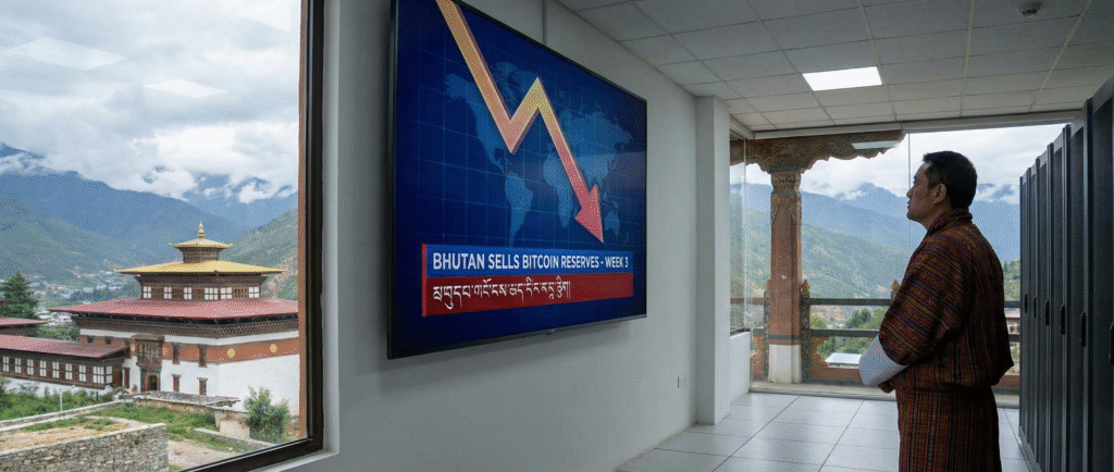 Бутан продает биткоины из резервов третью неделю