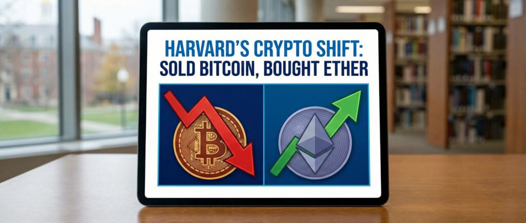 Гарвард продал биткоин и купил эфир