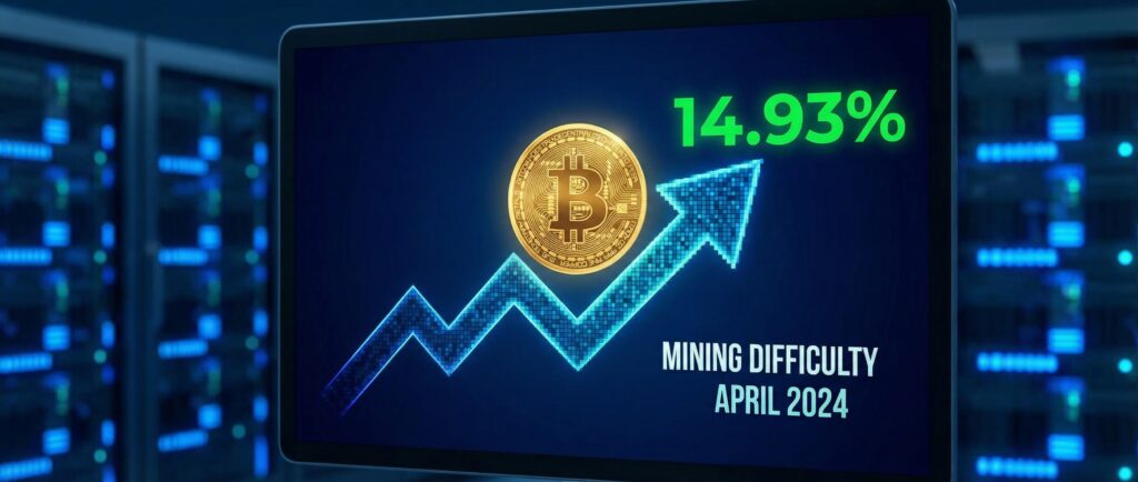 Сложность майнинга биткоина выросла почти на 15
