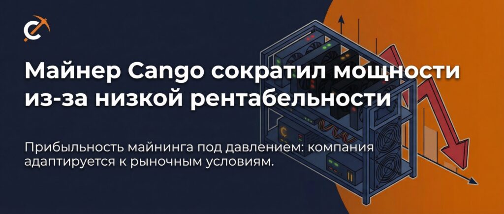 Майнер Cango сократил мощности из-за низкой рентабельности