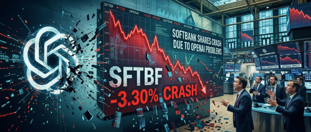 Акции SoftBank рухнули из-за проблем OpenAI