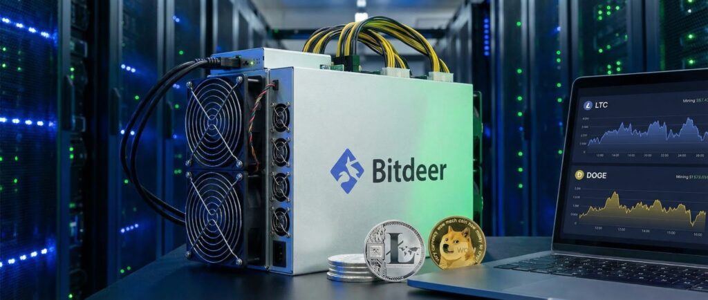 Bitdeer выпустила майнер для Litecoin и Dogecoin