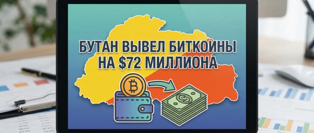 Бутан вывел биткоины на $72 миллиона