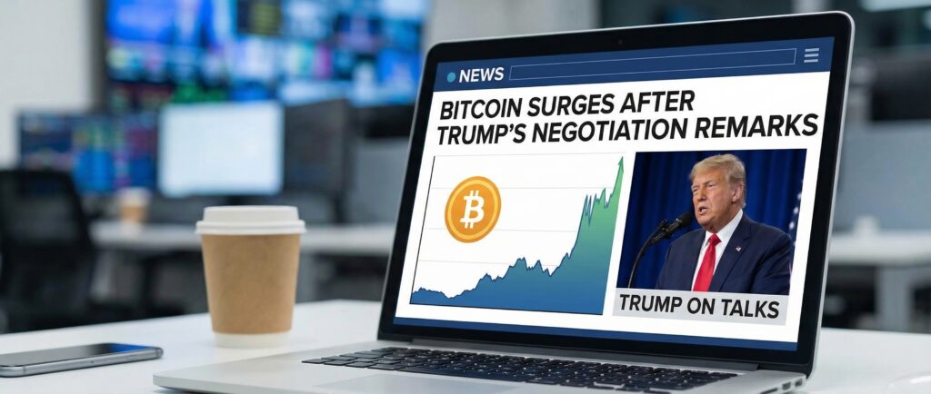 Биткоин вырос после заявления Трампа о переговорах