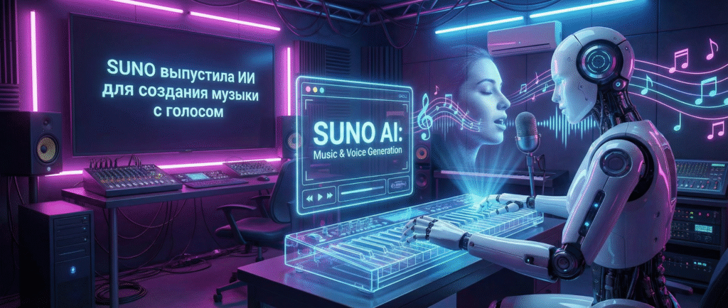 Suno выпустила ИИ для создания музыки с голосом