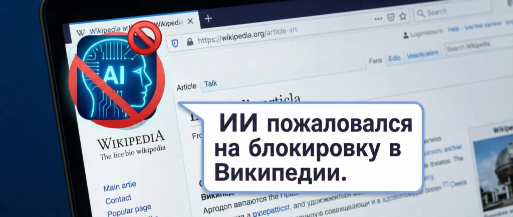 ИИ пожаловался на блокировку в Википедии