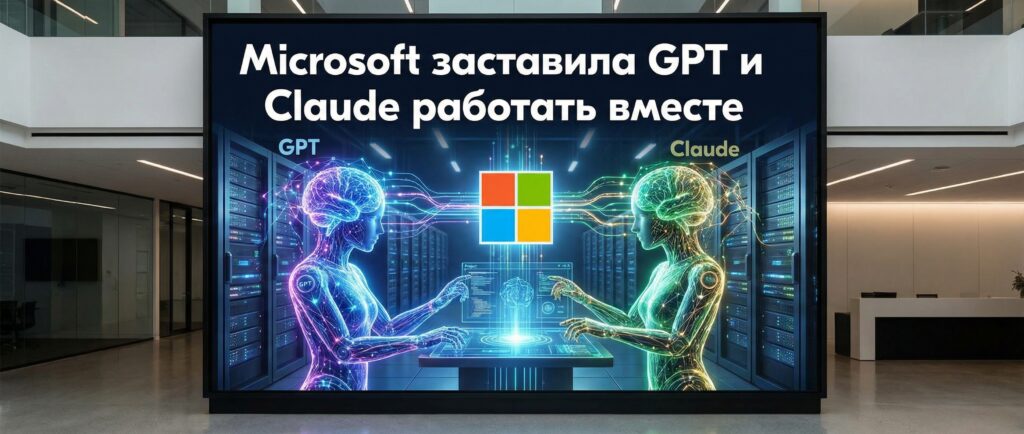 Microsoft заставила GPT и Claude работать вместе