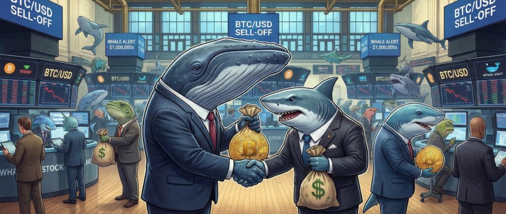 Киты продают биткоин на миллионы долларов