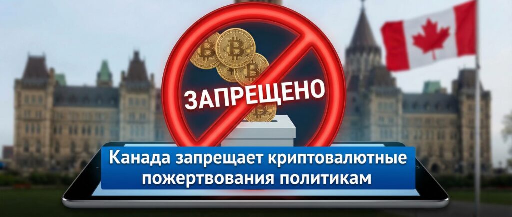 Канада запрещает криптовалютные пожертвования политикам