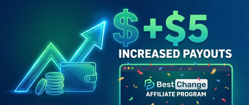 BestChange увеличил реферальные выплаты до пяти долларов