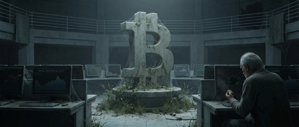 Активность розничных инвесторов в биткоине упала до минимума