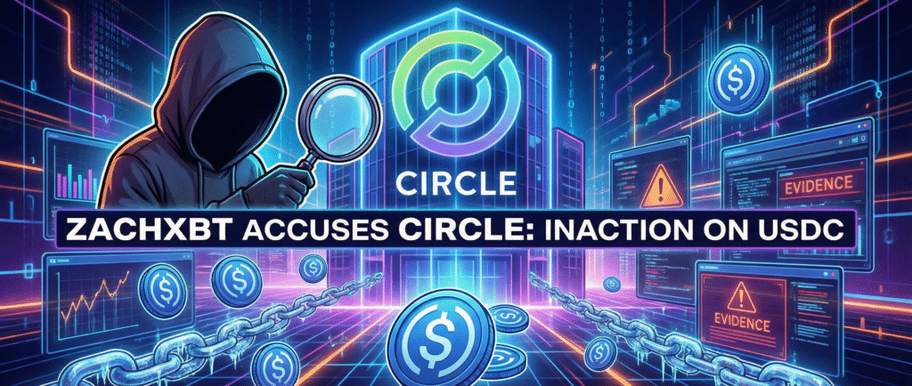 ZachXBT обвинил Circle в бездействии с USDC