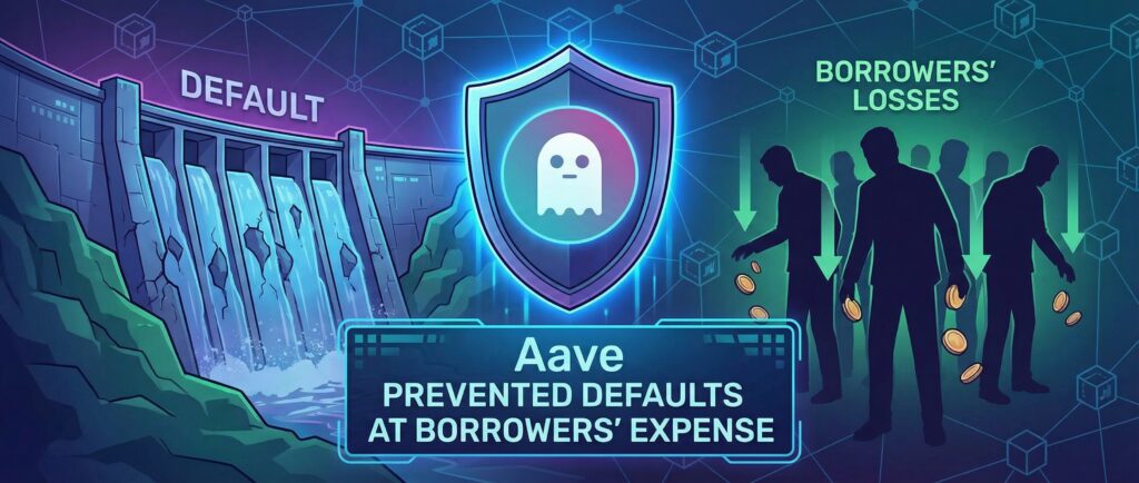 Aave предотвратил дефолты ценой потерь заемщиков