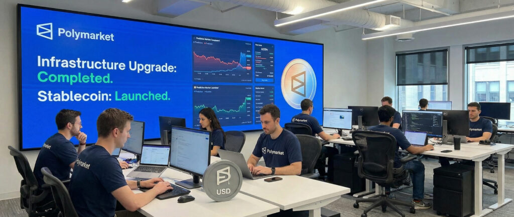 Polymarket обновляет инфраструктуру и запускает стейблкоин
