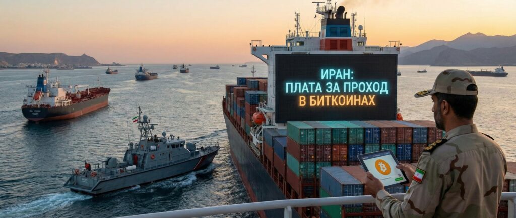 Иран введет плату в биткоинах за проход через Ормузский пролив