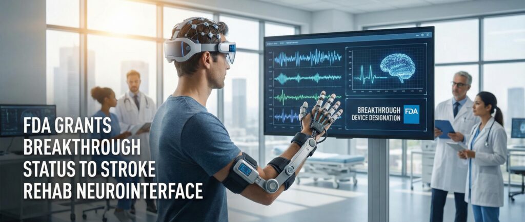 FDA признало прорывным нейроинтерфейс для реабилитации после инсульта