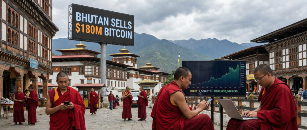 Бутан продал биткоинов на 180 миллионов долларов