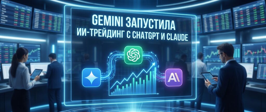 Gemini запустила ИИ-трейдинг с ChatGPT и Claude