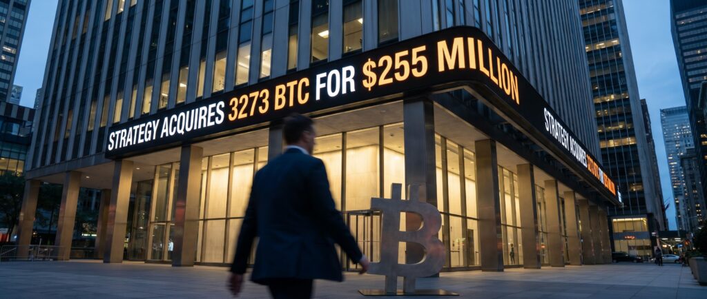 Strategy купила 3273 BTC за $255 млн
