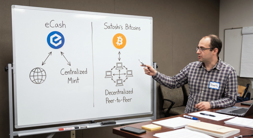 Шторц объяснил раздачу eCash вместо биткоинов Сатоши