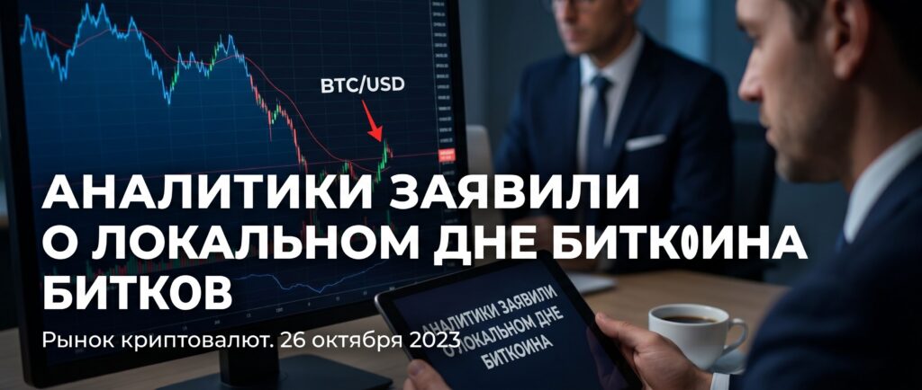 Аналитики заявили о локальном дне биткоина
