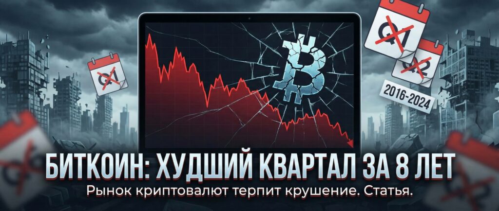 Биткоин показал худший квартал за восемь лет