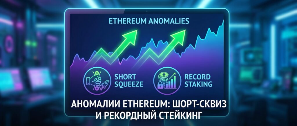 Аномалии Ethereum: шорт-сквиз и рекордный стейкинг