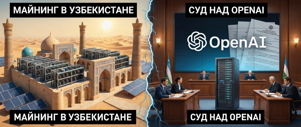 Майнинг в Узбекистане и суд над OpenAI