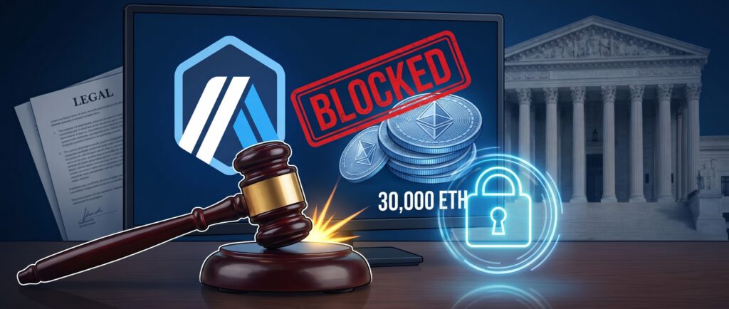 Суд запретил Arbitrum распоряжаться 30 000 ETH