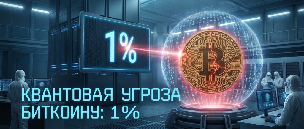 Квантовая угроза биткоину оценена в 1%